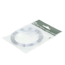 gjenstander Flattråd i aluminium sølv 5mm x 1mm 2,5m
