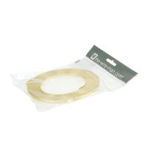 gjenstander Flat aluminiumstråd, gull, 5 mm x 10 m, til blomsteroppsatser og dekorasjoner