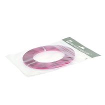 gjenstander Aluminiums flattråd, rosa, 5 mm, 10 m, hobbytråd, dekorasjon