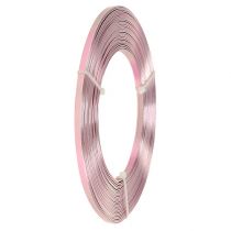 Aluminium flat wire rosa 5mm 10m