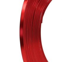 Aluminium flat wire rød 5mm 10m
