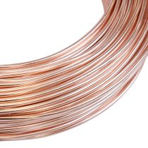 gjenstander Aluminiumstråd 2mm, 60m, 500g roségull - Fleksibel smykketråd for håndverk, dekorasjon og blomsterdekorasjon