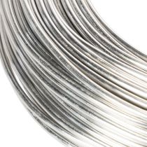 gjenstander Aluminiumstråd, sølv, 3 mm, hobbytråd for kreative prosjekter, 1 kg