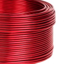 Aluminiumtråd rød Ø2mm 500g 60m