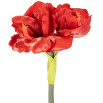 gjenstander Kunstig amaryllisblomst, rød, lang stilk, til vase og arrangement, 77 cm