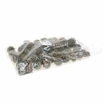 gjenstander Sweetgum kjegler naturvasket hvit 250g