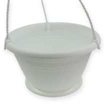 gjenstander Hengende kurv Galicia Ø30cm hvit