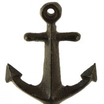 gjenstander Veggkrok veggdekor metallanker maritimt 6,5x5x13cm
