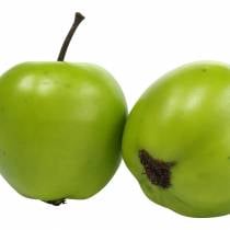 Dekorativ frukt mini eple kunstig grønn 4,5cm 24stk