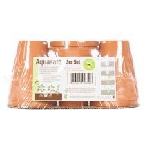gjenstander Aquasafe vannreservoar med insektsdrikketrau for hage, balkong, terrasse, 12 cm, 3 stk.