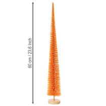 gjenstander Kunstig juletrepynt på en trebase, 60 cm