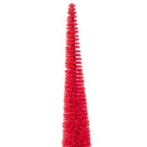 gjenstander Dekorativt smalt juletre, kunstig juletre på trebase, 40 cm, 3 stk.