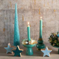 gjenstander Kunstig juletre, smalt, med trebase, 40 cm