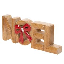 gjenstander Noel-skrift med sløyfe, juledekorasjon, 18 cm