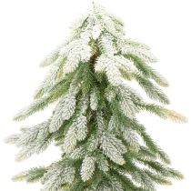gjenstander Kunstig grantre med snødekorasjon, vinter og jul, 95 cm