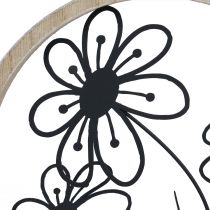 gjenstander Metall blomster borddekor tre metall vårdekor H19cm