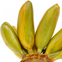 Kunstig bananknippe, dekorativ frukt, babybananer L7–9cm
