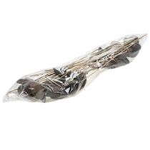 gjenstander Badam på pinne naturell 6cm - 12cm 23 stk