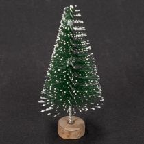 gjenstander Kunstige mini-juletrær som bordpynt til jul, snødekte, 6 cm, 12 stk.