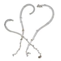 gjenstander Bananpinne hvit 5 stk