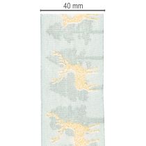 gjenstander Gavebånd med reinsdyr og juletrær, 40 mm x 18 m
