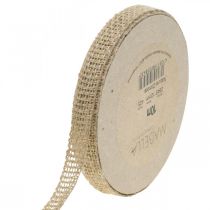 gjenstander Dekorativt bånd jute naturlig 12mm rustikt dekorativt jutebånd 10m