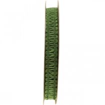 gjenstander Jutebånd til dekorasjon, naturlig gavebånd, dekorativt bånd grønt 15mm 15m
