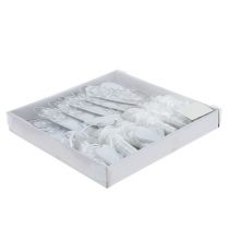 gjenstander Benkestang med rør og hjerte 18cm 6stk