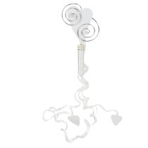 gjenstander Benkhenger med rør og hjerte, 18 cm, 6 stk.