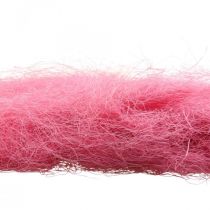 gjenstander Håndverksmateriale, sisalgress, naturmateriale rosa 300g