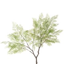 gjenstander Kunstig tre med fine blader, 120 cm