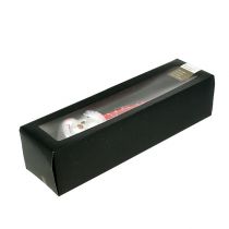 gjenstander Tretopp Figur Snømann 30cm Rød, Hvit