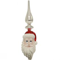 gjenstander Tretoppglass Julenissen Juletre toppfarge H34cm