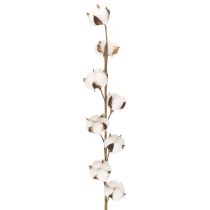 gjenstander Kunstig bomullsgren med 8 ekte blomster, 78 cm