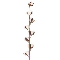 gjenstander Kunstig bomullsgren med 8 ekte blomster, 78 cm