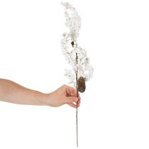 gjenstander Kunstig gren vinterdekorasjon med bær og kongler 60 cm
