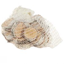 gjenstander Bjørkeskiver med bark, 24 stk., Ø5-6 cm, hvitkalket, dekorativt håndverksmateriale til bryllup, DIY-prosjekter