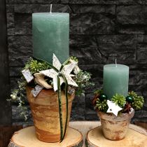 gjenstander Fløyelsbånd grønt gavebånd fløyel mørkegrønt 10mm 20m