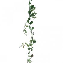 Krans av blader grønn Kunstige grønne planter dekorasjonskrans 190cm