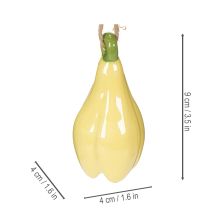 gjenstander Keramiske blomsteranheng, muntert design, blomstermønster, vårdekorasjon, 9 cm, 6 stk.