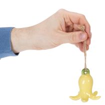 gjenstander Keramiske blomsteranheng, muntert design, blomstermønster, vårdekorasjon, 9 cm, 6 stk.