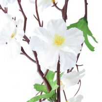 gjenstander Blomsterkrans kunstig blomsterkrans hvite blomster 160cm