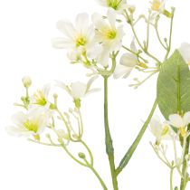 gjenstander Dekorativ epleblomstgren som kunstig blomst for lyse stuedetaljer, kremfarget, 108 cm, 2 stk.