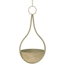 gjenstander Blomsterkurv, hengende kurv, metalldekor hage Ø16cm H38cm
