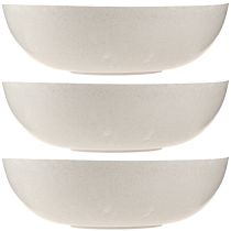 gjenstander Blomsterskål plastskål i beige melert Ø30cm 3stk