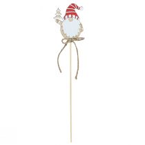 gjenstander Blomsterplugger tre Julenisser 5x8cm 12 stk