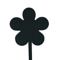 gjenstander Blomsterplugg blomst minipaneler tre sort Ø10cm 6stk