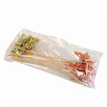 gjenstander Blomsterplugg sommerfugl deco trefarget 8,5cm 12stk