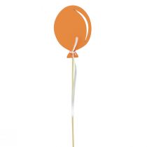 gjenstander Blomsterplugg bukett dekorasjon kake topper ballong oransje 28cm 8stk