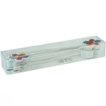 gjenstander Blomsterplugg bukett dekorative kake topper ballonger fargerike 26cm 15 stk